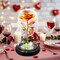 Colorful LED Red Rose in a Glass Dome – Romantic Valentine’s Day Gift for Her, Birthday Gift for Women & Mom, Mother’s Day Surprise, Anniversary Rose Gift for Wife, Prime Delivery Available
